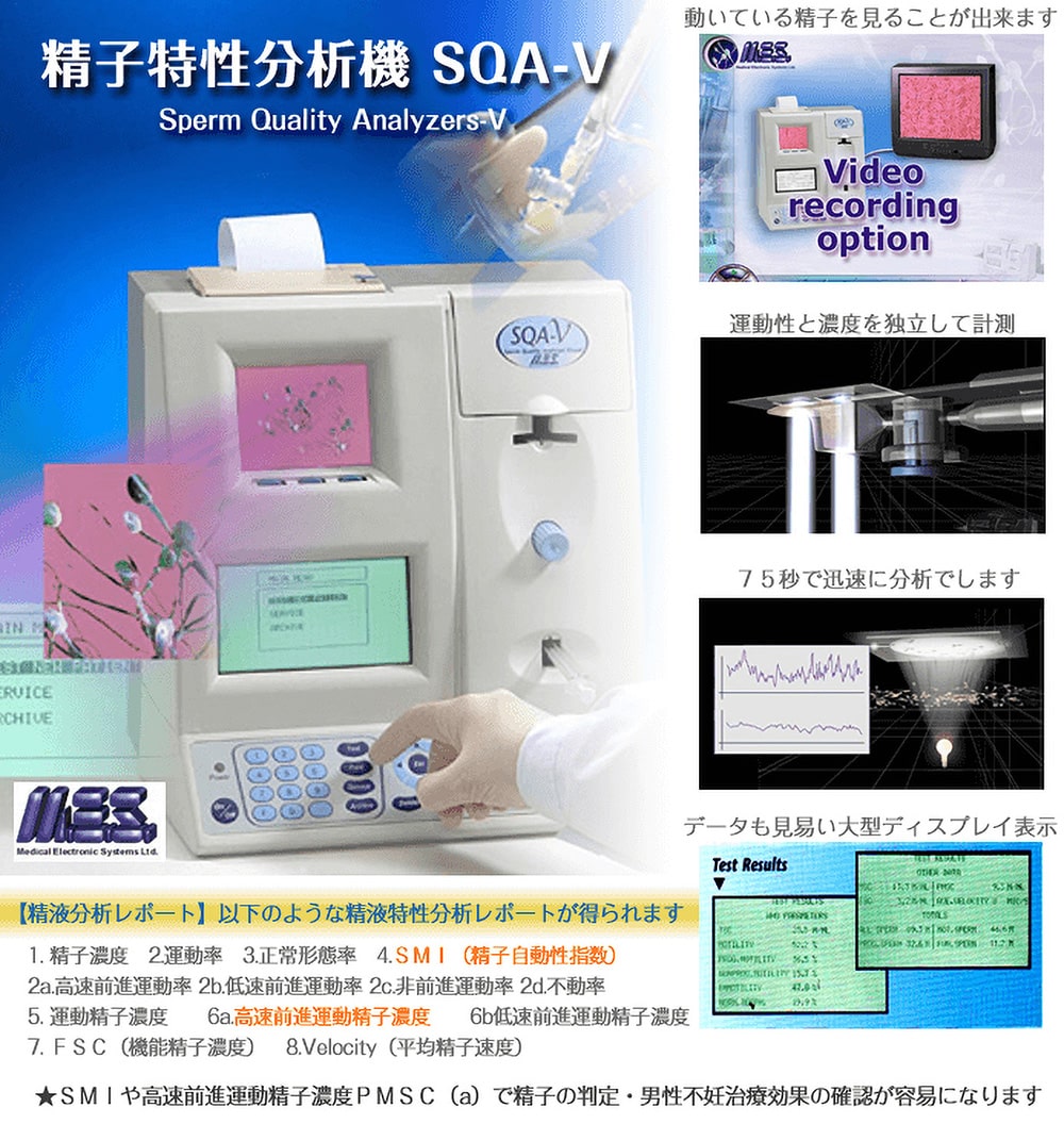 精子特性分析装置SQA-Vのイメージ